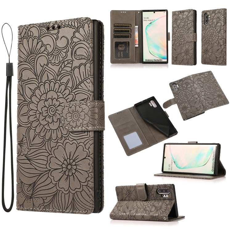 Skin Feel Embossed Sunflower Horizontal Flip Leather Case with Holder & Card Slots & Wallet & Lanyard, For Samsung Galaxy S21 5G, For Samsung Galaxy S21 FE, For Samsung Galaxy A21s, For Samsung Galaxy Note20, For Samsung Galaxy 5G / 4G                 ...