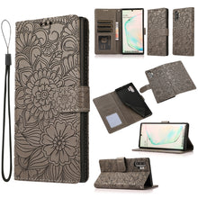 Load image into Gallery viewer, Skin Feel Embossed Sunflower Horizontal Flip Leather Case with Holder &amp; Card Slots &amp; Wallet &amp; Lanyard, For Samsung Galaxy S21 5G, For Samsung Galaxy S21 FE, For Samsung Galaxy A21s, For Samsung Galaxy Note20, For Samsung Galaxy 5G / 4G                 ...
