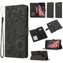 Load image into Gallery viewer, Skin Feel Embossed Sunflower Horizontal Flip Leather Case with Holder &amp; Card Slots &amp; Wallet &amp; Lanyard, For Samsung Galaxy Note9, For Samsung Galaxy Note20 Ultra, For Samsung Galaxy S20 Ultra, For Samsung Galaxy S21 Ultra 5G, For Samsung Galaxy A30s    ...