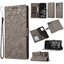 Load image into Gallery viewer, Skin Feel Embossed Sunflower Horizontal Flip Leather Case with Holder &amp; Card Slots &amp; Wallet &amp; Lanyard, For Samsung Galaxy Note9, For Samsung Galaxy Note20 Ultra, For Samsung Galaxy S20 Ultra, For Samsung Galaxy S21 Ultra 5G, For Samsung Galaxy A30s    ...