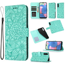 Load image into Gallery viewer, Skin Feel Embossed Sunflower Horizontal Flip Leather Case with Holder &amp; Card Slots &amp; Wallet &amp; Lanyard, For Samsung Galaxy Note9, For Samsung Galaxy Note20 Ultra, For Samsung Galaxy S20 Ultra, For Samsung Galaxy S21 Ultra 5G, For Samsung Galaxy A30s    ...