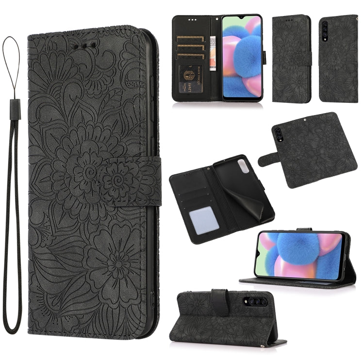 Skin Feel Embossed Sunflower Horizontal Flip Leather Case with Holder & Card Slots & Wallet & Lanyard, For Samsung Galaxy Note9, For Samsung Galaxy Note20 Ultra, For Samsung Galaxy S20 Ultra, For Samsung Galaxy S21 Ultra 5G, For Samsung Galaxy A30s    ...