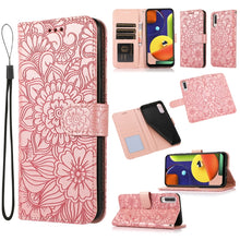 Load image into Gallery viewer, Skin Feel Embossed Sunflower Horizontal Flip Leather Case with Holder &amp; Card Slots &amp; Wallet &amp; Lanyard, For Samsung Galaxy Note9, For Samsung Galaxy Note20 Ultra, For Samsung Galaxy S20 Ultra, For Samsung Galaxy S21 Ultra 5G, For Samsung Galaxy A30s    ...