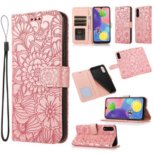 Load image into Gallery viewer, Skin Feel Embossed Sunflower Horizontal Flip Leather Case with Holder &amp; Card Slots &amp; Wallet &amp; Lanyard, For Samsung Galaxy Note9, For Samsung Galaxy Note20 Ultra, For Samsung Galaxy S20 Ultra, For Samsung Galaxy S21 Ultra 5G, For Samsung Galaxy A30s    ...