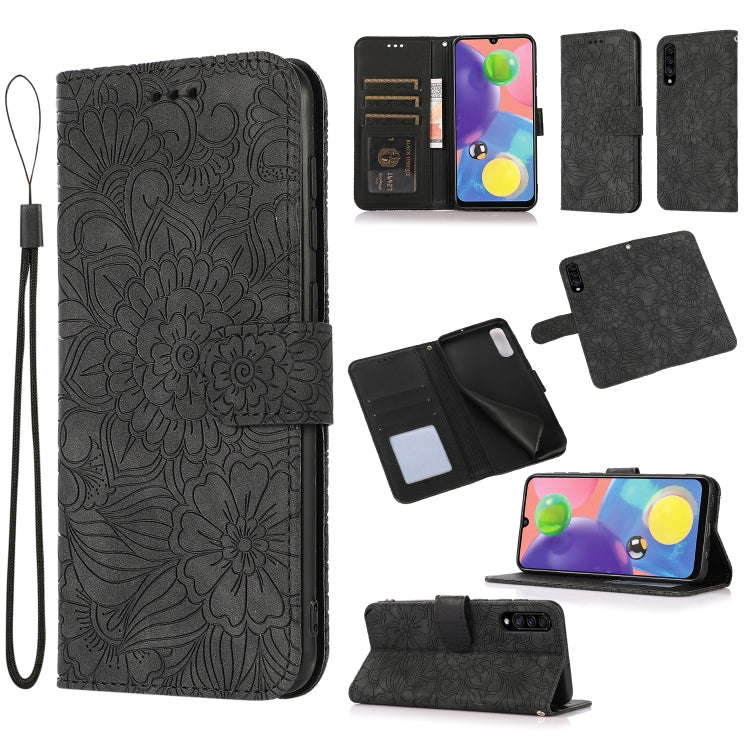 Skin Feel Embossed Sunflower Horizontal Flip Leather Case with Holder & Card Slots & Wallet & Lanyard, For Samsung Galaxy Note9, For Samsung Galaxy Note20 Ultra, For Samsung Galaxy S20 Ultra, For Samsung Galaxy S21 Ultra 5G, For Samsung Galaxy A30s    ...