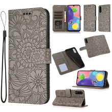 Load image into Gallery viewer, Skin Feel Embossed Sunflower Horizontal Flip Leather Case with Holder &amp; Card Slots &amp; Wallet &amp; Lanyard, For Samsung Galaxy Note9, For Samsung Galaxy Note20 Ultra, For Samsung Galaxy S20 Ultra, For Samsung Galaxy S21 Ultra 5G, For Samsung Galaxy A30s    ...