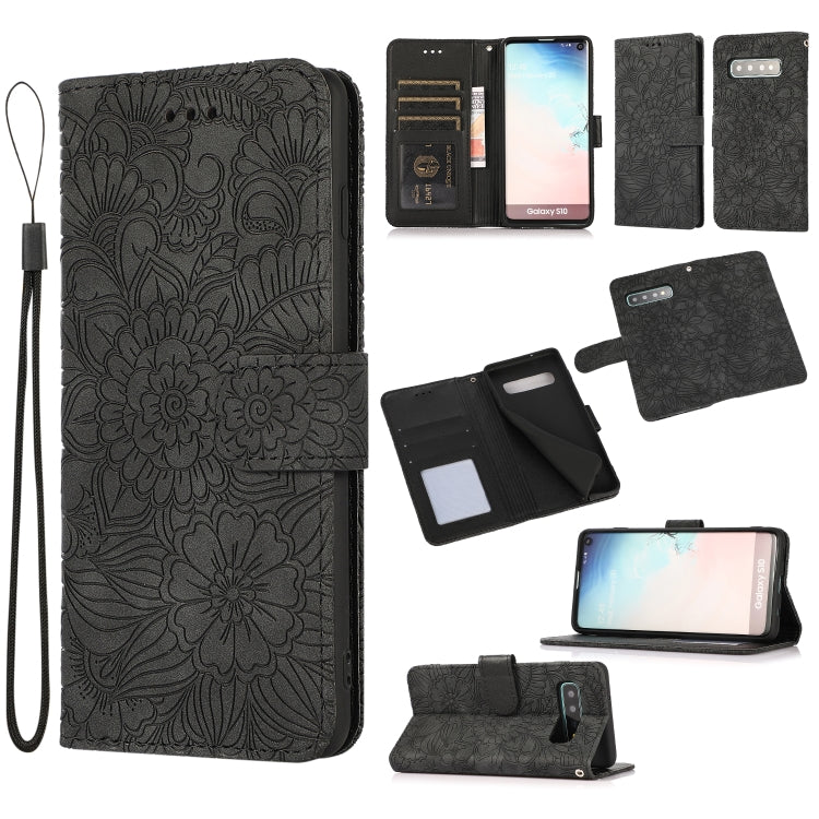 Skin Feel Embossed Sunflower Horizontal Flip Leather Case with Holder & Card Slots & Wallet & Lanyard, For Samsung Galaxy Note9, For Samsung Galaxy Note20 Ultra, For Samsung Galaxy S20 Ultra, For Samsung Galaxy S21 Ultra 5G, For Samsung Galaxy A30s    ...