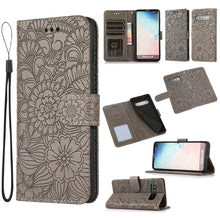 Load image into Gallery viewer, Skin Feel Embossed Sunflower Horizontal Flip Leather Case with Holder &amp; Card Slots &amp; Wallet &amp; Lanyard, For Samsung Galaxy Note9, For Samsung Galaxy Note20 Ultra, For Samsung Galaxy S20 Ultra, For Samsung Galaxy S21 Ultra 5G, For Samsung Galaxy A30s    ...