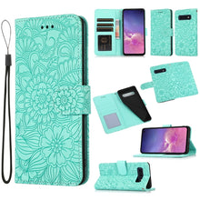 Load image into Gallery viewer, Skin Feel Embossed Sunflower Horizontal Flip Leather Case with Holder &amp; Card Slots &amp; Wallet &amp; Lanyard, For Samsung Galaxy S10+, For Samsung Galaxy S10e, For Samsung Galaxy A20s, For Samsung Galaxy A40, For Samsung Galaxy Note8, For Samsung Galaxy J6   ...