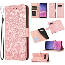 Load image into Gallery viewer, Skin Feel Embossed Sunflower Horizontal Flip Leather Case with Holder &amp; Card Slots &amp; Wallet &amp; Lanyard, For Samsung Galaxy S10+, For Samsung Galaxy S10e, For Samsung Galaxy A20s, For Samsung Galaxy A40, For Samsung Galaxy Note8, For Samsung Galaxy J6   ...