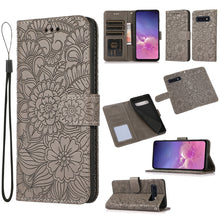 Load image into Gallery viewer, Skin Feel Embossed Sunflower Horizontal Flip Leather Case with Holder &amp; Card Slots &amp; Wallet &amp; Lanyard, For Samsung Galaxy S10+, For Samsung Galaxy S10e, For Samsung Galaxy A20s, For Samsung Galaxy A40, For Samsung Galaxy Note8, For Samsung Galaxy J6   ...