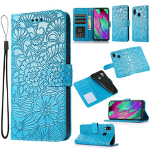 Load image into Gallery viewer, Skin Feel Embossed Sunflower Horizontal Flip Leather Case with Holder &amp; Card Slots &amp; Wallet &amp; Lanyard, For Samsung Galaxy S10+, For Samsung Galaxy S10e, For Samsung Galaxy A20s, For Samsung Galaxy A40, For Samsung Galaxy Note8, For Samsung Galaxy J6   ...