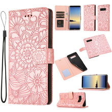 Load image into Gallery viewer, Skin Feel Embossed Sunflower Horizontal Flip Leather Case with Holder &amp; Card Slots &amp; Wallet &amp; Lanyard, For Samsung Galaxy S10+, For Samsung Galaxy S10e, For Samsung Galaxy A20s, For Samsung Galaxy A40, For Samsung Galaxy Note8, For Samsung Galaxy J6   ...
