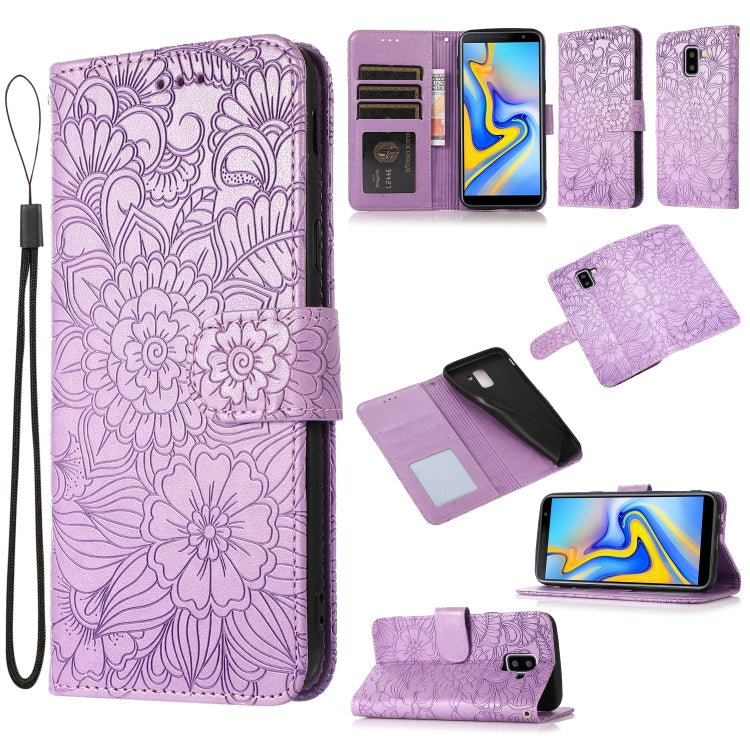 Skin Feel Embossed Sunflower Horizontal Flip Leather Case with Holder & Card Slots & Wallet & Lanyard, For Samsung Galaxy S10+, For Samsung Galaxy S10e, For Samsung Galaxy A20s, For Samsung Galaxy A40, For Samsung Galaxy Note8, For Samsung Galaxy J6   ...