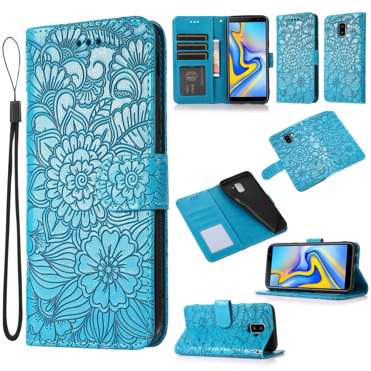 Skin Feel Embossed Sunflower Horizontal Flip Leather Case with Holder & Card Slots & Wallet & Lanyard, For Samsung Galaxy S10+, For Samsung Galaxy S10e, For Samsung Galaxy A20s, For Samsung Galaxy A40, For Samsung Galaxy Note8, For Samsung Galaxy J6   ...