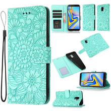Load image into Gallery viewer, Skin Feel Embossed Sunflower Horizontal Flip Leather Case with Holder &amp; Card Slots &amp; Wallet &amp; Lanyard, For Samsung Galaxy S10+, For Samsung Galaxy S10e, For Samsung Galaxy A20s, For Samsung Galaxy A40, For Samsung Galaxy Note8, For Samsung Galaxy J6   ...