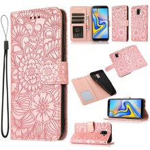 Load image into Gallery viewer, Skin Feel Embossed Sunflower Horizontal Flip Leather Case with Holder &amp; Card Slots &amp; Wallet &amp; Lanyard, For Samsung Galaxy S10+, For Samsung Galaxy S10e, For Samsung Galaxy A20s, For Samsung Galaxy A40, For Samsung Galaxy Note8, For Samsung Galaxy J6   ...