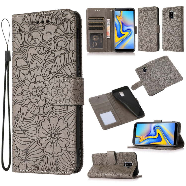 Skin Feel Embossed Sunflower Horizontal Flip Leather Case with Holder & Card Slots & Wallet & Lanyard, For Samsung Galaxy S10+, For Samsung Galaxy S10e, For Samsung Galaxy A20s, For Samsung Galaxy A40, For Samsung Galaxy Note8, For Samsung Galaxy J6   ...