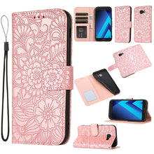 Load image into Gallery viewer, Skin Feel Embossed Sunflower Horizontal Flip Leather Case with Holder &amp; Card Slots &amp; Wallet &amp; Lanyard, For Samsung Galaxy S10+, For Samsung Galaxy S10e, For Samsung Galaxy A20s, For Samsung Galaxy A40, For Samsung Galaxy Note8, For Samsung Galaxy J6   ...