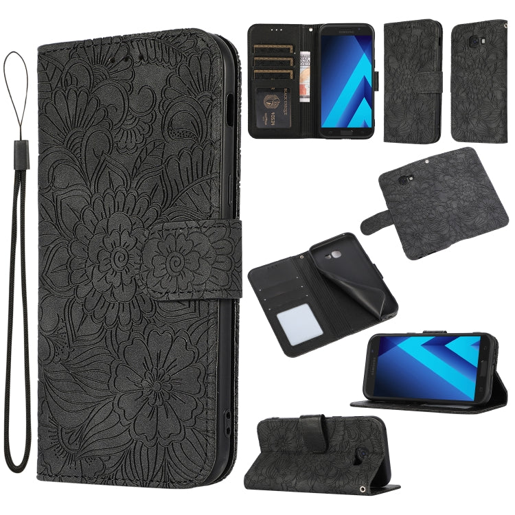 Skin Feel Embossed Sunflower Horizontal Flip Leather Case with Holder & Card Slots & Wallet & Lanyard, For Samsung Galaxy S10+, For Samsung Galaxy S10e, For Samsung Galaxy A20s, For Samsung Galaxy A40, For Samsung Galaxy Note8, For Samsung Galaxy J6   ...