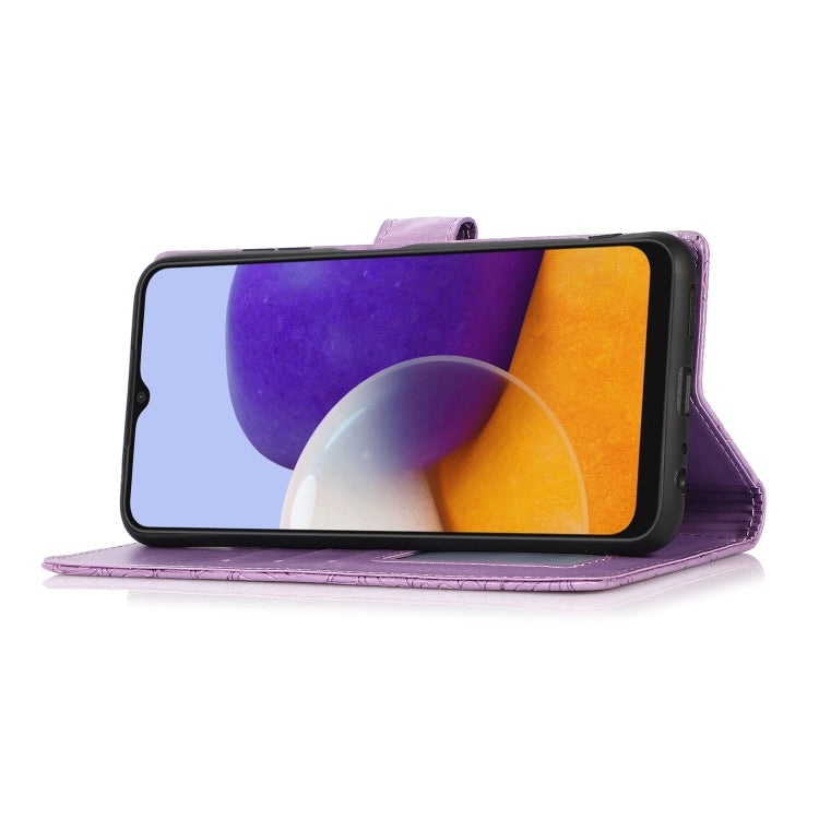 Skin Feel Embossed Sunflower Horizontal Flip Leather Case with Holder & Card Slots & Wallet & Lanyard, For Samsung Galaxy A22 5G, For Samsung Galaxy A51