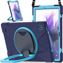 Load image into Gallery viewer, Silicone + PC Protective Case with Holder &amp; Shoulder Strap, For Samsung Galaxy Tab S7 FE T730