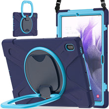 Load image into Gallery viewer, Silicone + PC Protective Case with Holder &amp; Shoulder Strap, For Samsung Galaxy Tab S7 FE T730