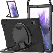 Load image into Gallery viewer, Silicone + PC Protective Case with Holder &amp; Shoulder Strap, For Samsung Galaxy Tab S7 FE T730