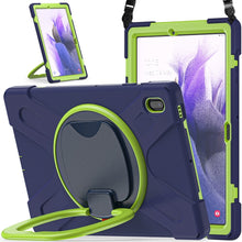 Load image into Gallery viewer, Silicone + PC Protective Case with Holder &amp; Shoulder Strap, For Samsung Galaxy Tab S7 FE T730