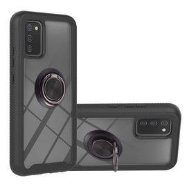 Starry Sky Solid Color Series Shockproof PC + TPU Protective Case with Ring Holder & Magnetic Function, For Samsung Galaxy A02s EU Version, For Samsung Galaxy A02s US Version, For Samsung Galaxy A02, For Samsung Galaxy A01 Core                         ...