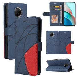 Dual-color Splicing Horizontal Flip PU Leather Case with Holder & Card Slots & Wallet, For Xiaomi Redmi Note 9 5G CN Version, For Xiaomi Redmi 9, For Xiaomi Redmi 9A, For Xiaomi Redmi 9C, For Xiaomi Redmi K40 / K40 Pro / Poco F3                        ...