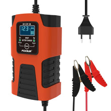 Load image into Gallery viewer, FOXSUR 2A / 6V / 12V Car / Motorcycle 3-stage Full Smart Battery Charger, 2A, US Plug, 2A, EU Plug, 2A, JP Plug, 2A, UK Plug