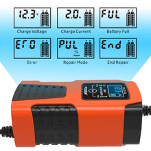 Load image into Gallery viewer, FOXSUR 2A / 6V / 12V Car / Motorcycle 3-stage Full Smart Battery Charger, 2A, US Plug, 2A, EU Plug, 2A, JP Plug, 2A, UK Plug