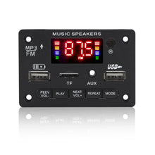 Load image into Gallery viewer, JX-809BT Car 12V Audio MP3 Player Decoder Board FM Radio USB, with Bluetooth / Remote Control / Recording, JX-809BT