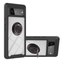 Load image into Gallery viewer, Starry Sky Solid Color Series Shockproof PC + TPU Protective Case with Ring Holder &amp; Magnetic Function, For Google Pixel 6, For Google Pixel 6 Pro, For Samsung Galaxy A03s 166mm