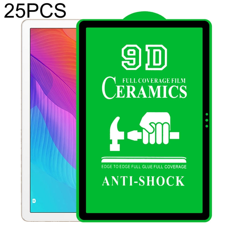 25 PCS 9D Full Screen Full Glue Ceramic Film, For Lenovo Tab M10 TB-X605L 10.1 inch (25 PCS), For Huawei Enjoy Tablet 2 10.1 inch (25 PCS), For Lenovo Tab M7 7 inch (25 PCS), For Lenovo Tab E10 TB-X104F 10.0 inch (25 PCS)                               ...