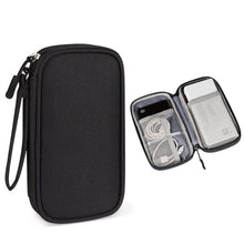 Load image into Gallery viewer, SM03 Multifunctional Digital Accessories Storage Bag with Lanyard, 19x11x3.5cm(Navy Blue), 19x11x3.5cm(Gray), 19x11x3.5cm(Pink), 19x11x3.5cm(Black)