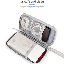 Load image into Gallery viewer, SM03 Multifunctional Digital Accessories Storage Bag with Lanyard, 19x11x3.5cm(Navy Blue), 19x11x3.5cm(Gray), 19x11x3.5cm(Pink), 19x11x3.5cm(Black)