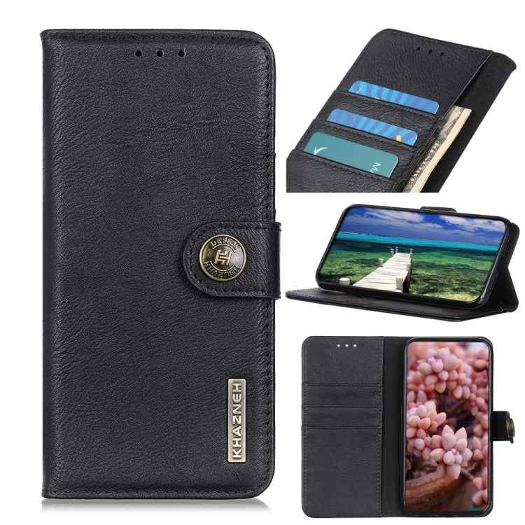 KHAZNEH Cowhide Texture Horizontal Flip Leather Case with Holder & Card Slots & Wallet, For Samsung Galaxy M32
