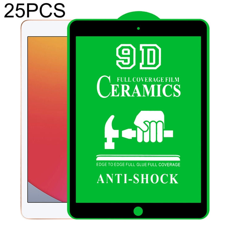 25 PCS 9D Full Screen Full Glue Ceramic Film, For iPad 4 / 3 / 2 9.7 inch (25 PCS), For iPad 10.2 2021 / 2020 / 2019 (25 PCS), For iPad Pro 10.5 / Air 3 (25 PCS), For iPad mini 3 / 2 / 1 (25 PCS), For iPad mini 2019 / 4 (25 PCS)                        ...