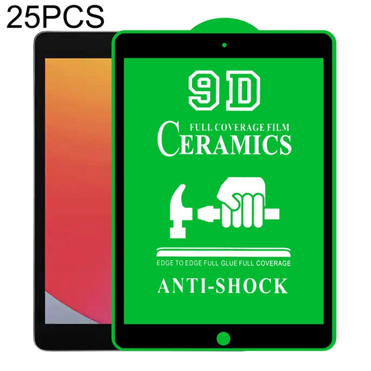 25 PCS 9D Full Screen Full Glue Ceramic Film, For iPad 4 / 3 / 2 9.7 inch (25 PCS), For iPad 10.2 2021 / 2020 / 2019 (25 PCS), For iPad Pro 10.5 / Air 3 (25 PCS), For iPad mini 3 / 2 / 1 (25 PCS), For iPad mini 2019 / 4 (25 PCS)                        ...
