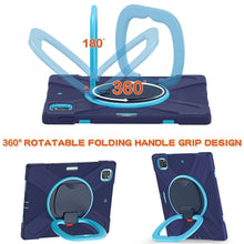 Load image into Gallery viewer, Silicone + PC Protective Case with Holder &amp; Shoulder Strap, For iPad Pro 12.9 2022 / 2021, For Amazon Kindle Fire HD 10 2021