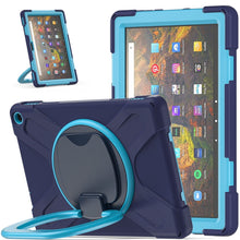 Load image into Gallery viewer, Silicone + PC Protective Case with Holder &amp; Shoulder Strap, For iPad Pro 12.9 2022 / 2021, For Amazon Kindle Fire HD 10 2021