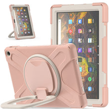 Load image into Gallery viewer, Silicone + PC Protective Case with Holder &amp; Shoulder Strap, For iPad Pro 12.9 2022 / 2021, For Amazon Kindle Fire HD 10 2021