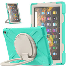 Load image into Gallery viewer, Silicone + PC Protective Case with Holder &amp; Shoulder Strap, For iPad Pro 12.9 2022 / 2021, For Amazon Kindle Fire HD 10 2021