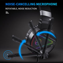 Load image into Gallery viewer, HXSJ F16 3.5mm + USB Port RGB Light Stereo Gaming Headset with Microphone