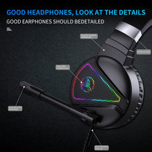 Load image into Gallery viewer, HXSJ F16 3.5mm + USB Port RGB Light Stereo Gaming Headset with Microphone