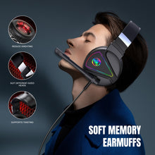 Load image into Gallery viewer, HXSJ F16 3.5mm + USB Port RGB Light Stereo Gaming Headset with Microphone