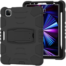 Load image into Gallery viewer, 3-Layer Protection Screen Frame + PC + Silicone Shockproof Combination Case with Holder, For iPad Pro 11 2022 / 2021 / 2020 / 2018, For iPad Air 4 10.9 inch 2020