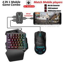 Load image into Gallery viewer, HXSJ V100+J900+P8 One-handed Keyboard + Programming Gaming Mouse + Keyboard Mouse Converter Set, V100+J900+P8